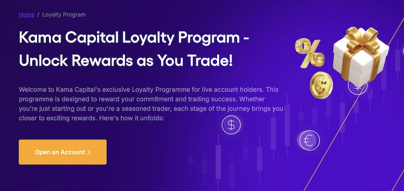 Traders Can Earn Bonuses, Cash Rewards, and Exclusive Prizes with Kama Capital's New Loyalty Program